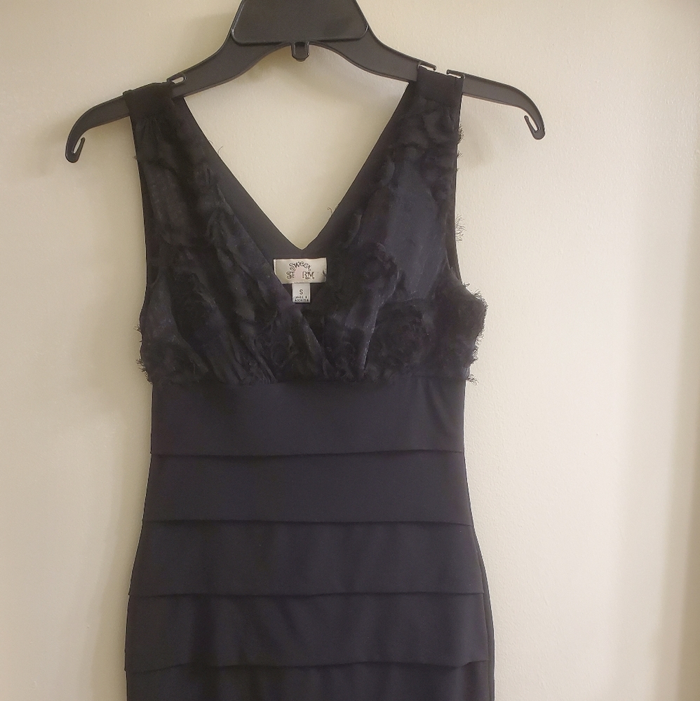 Mini black cocktail dress